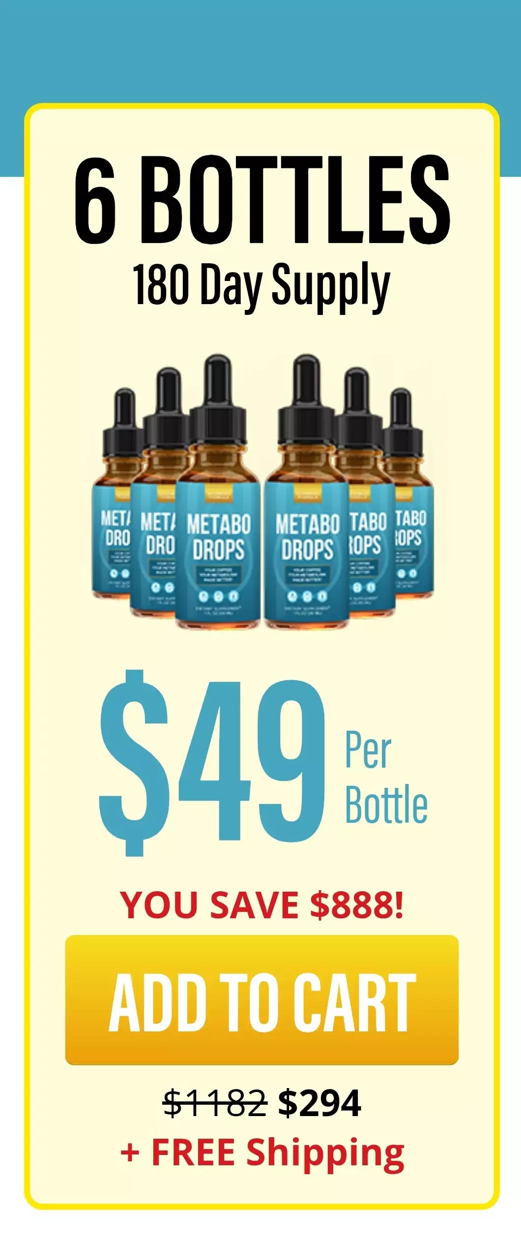 Metabo Drops™ 6 bottles pricing